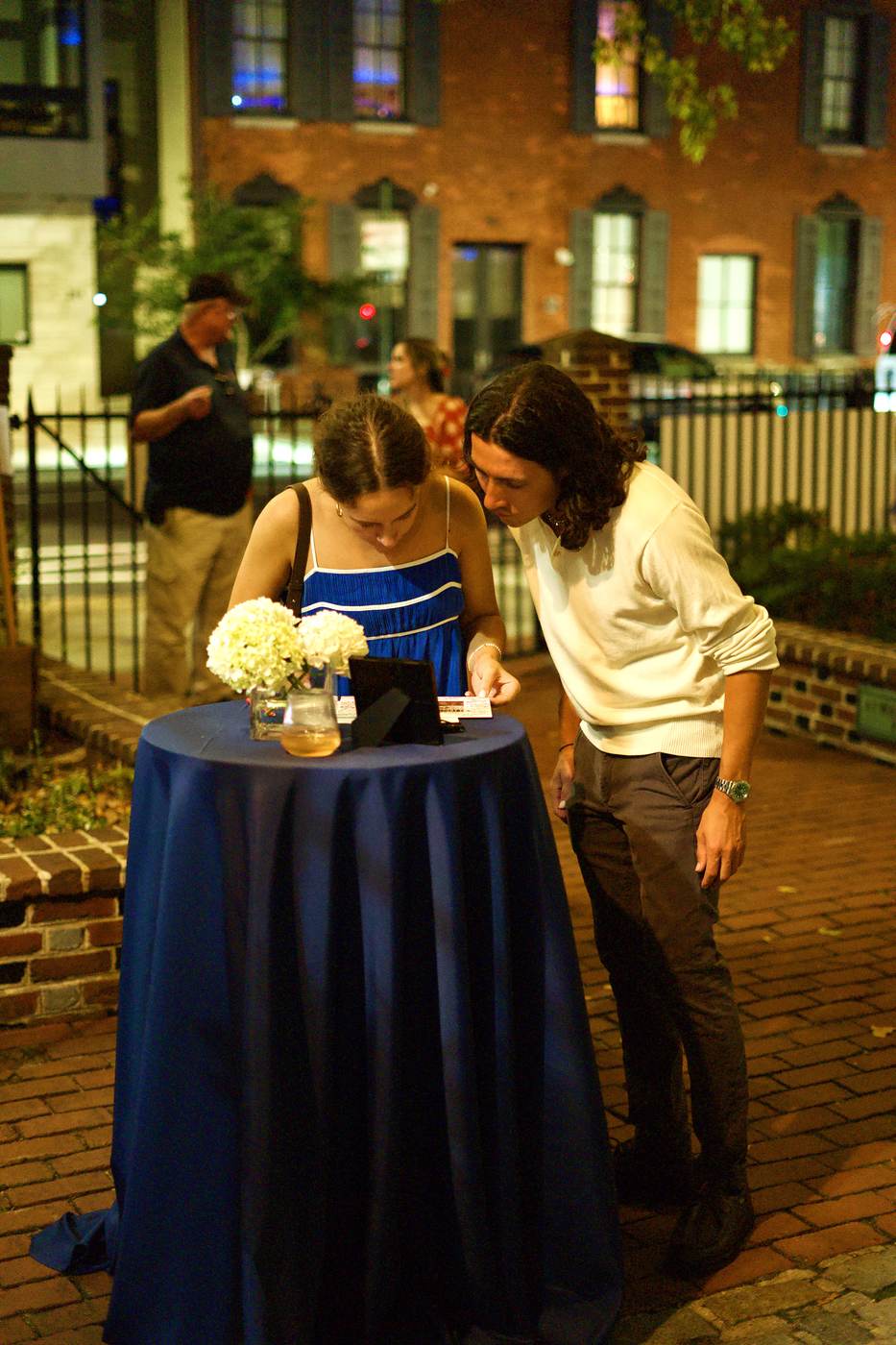 Chandler & Eli, Betsy Ross House, 8:28 PM, photograph 114 by Max Bender