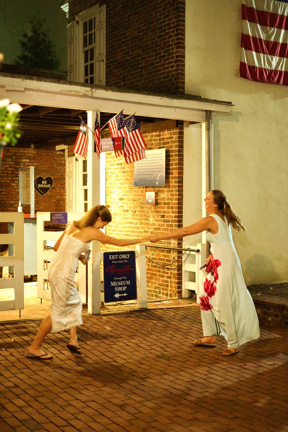 Chandler & Eli, Betsy Ross House, 9:58 PM, photograph 183 by Max Bender