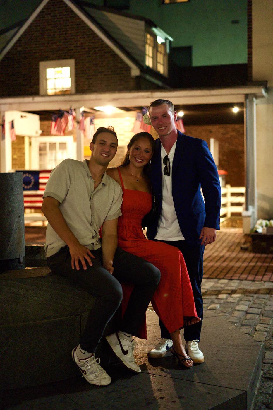 Chandler & Eli, Betsy Ross House, 10:30 PM, photograph 211 by Max Bender